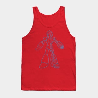 Mega Man X Schematic Tank Top